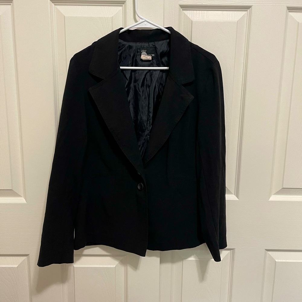 Large black blazer